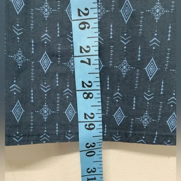 Flag & Anthem Men’s Western Shirt Plaid Snap Button Up Shirt Blue Navy Medium M - Picture 11 of 11